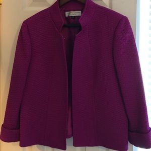 Purple suit jacket (like new) size 10